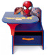 WOODEN DESK WITH CHAIR AND SPIDERMAN DRAWER