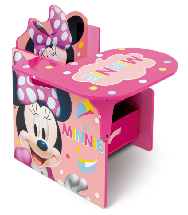 WOODEN DESK WITH CHAIRS AND DRAWER MINNIE