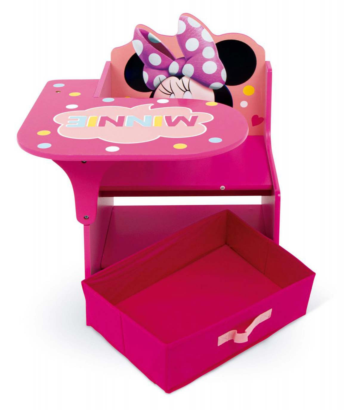 WOODEN DESK WITH CHAIRS AND DRAWER MINNIE