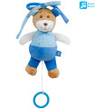 PLUSH MUSIC BOX BEAR 2 COLORS 21 CM