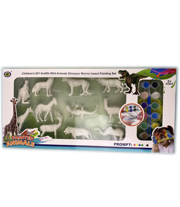 WILD ANIMALS LARGE PAINTING SET 11 PCS - Wild and forest