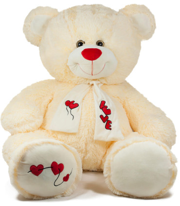 TEDDY BEAR WITH SCARF 2 COLORS 45 CM - Medium