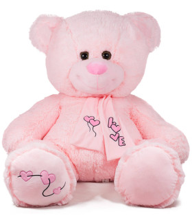 TEDDY BEAR WITH SCARF 2 COLORS 45 CM - Medium
