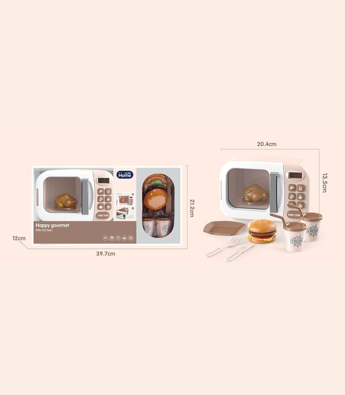 LARGE MICROWAVE OVEN WITH HOME PRODUCTS - Household and kitchen appliances