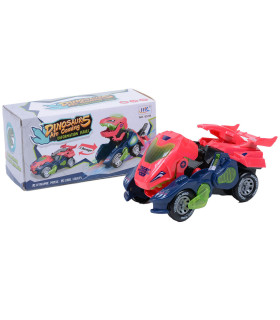 DINOSAUR TRANSFORMER TOY CAR - ON BATTERIES