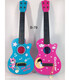 COLOR GUITAR WITH STRINGS IN CASE 2 TYPES - Guitars