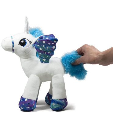 PLUSH PONY UNICORN WITH FLAVING WINGS 2 COLORS 35 CM - Medium