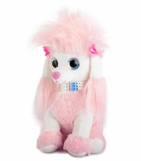 BIG PLUSH POODLE WITH COLLAR 2 COLORS 38 CM - Medium