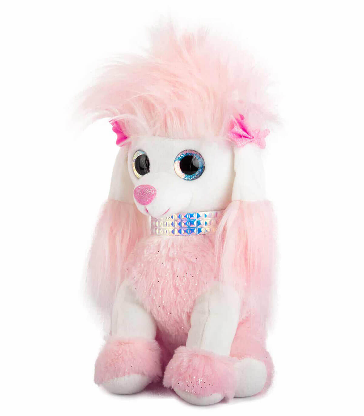 BIG PLUSH POODLE WITH COLLAR 2 COLORS 38 CM - Medium