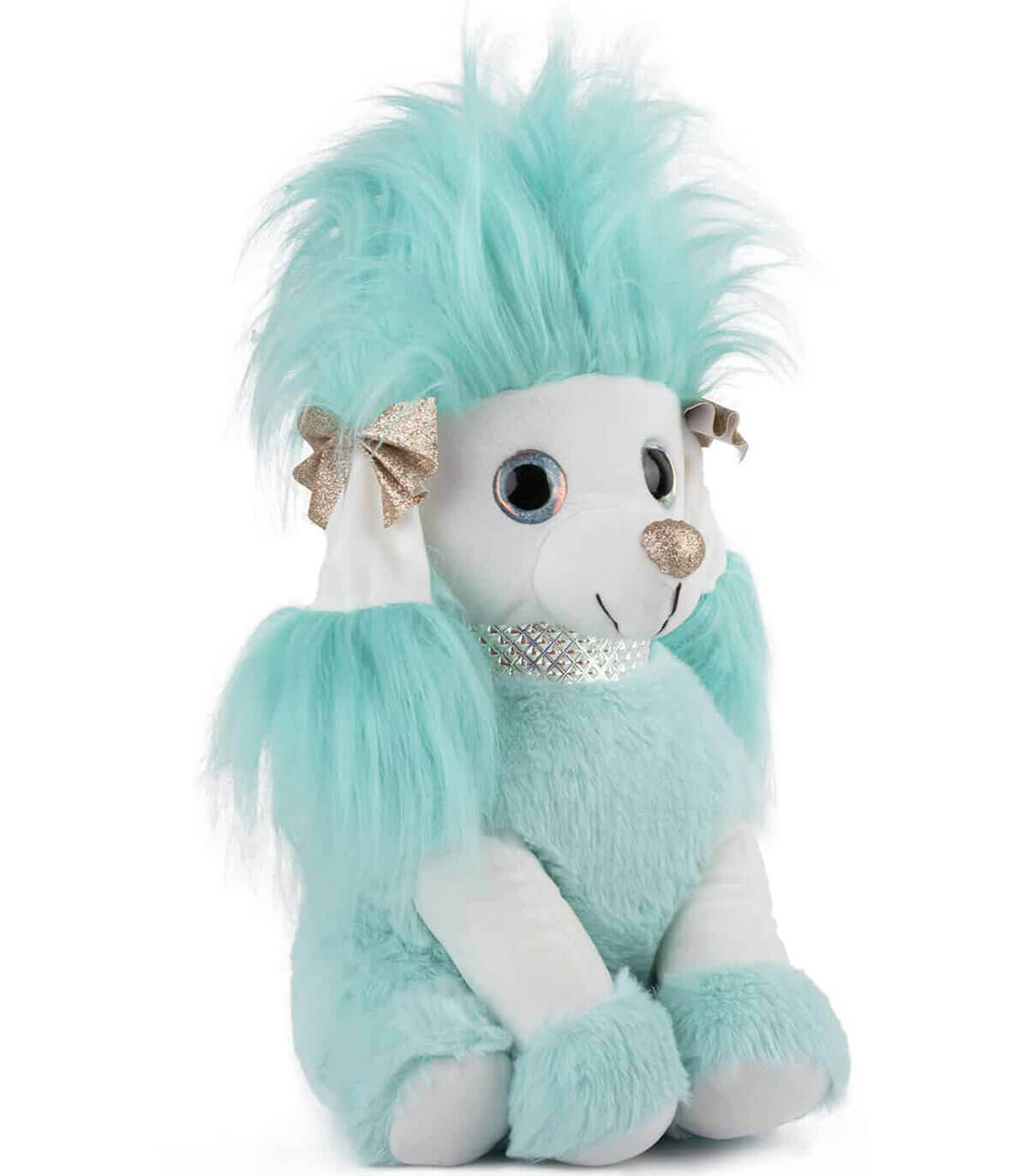 BIG PLUSH POODLE WITH COLLAR 2 COLORS 38 CM - Medium