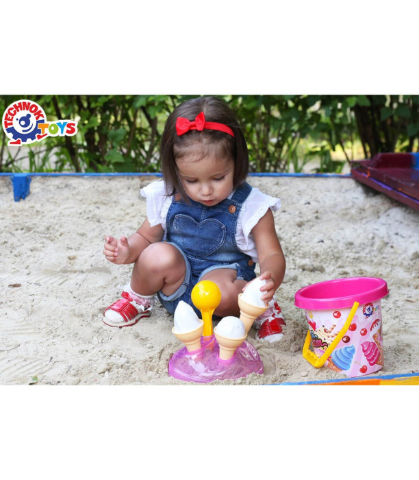 BUCKET WITH ICE CREAM - FOR SAND