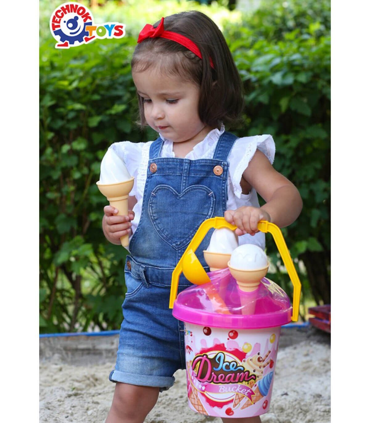 BUCKET WITH ICE CREAM - FOR SAND
