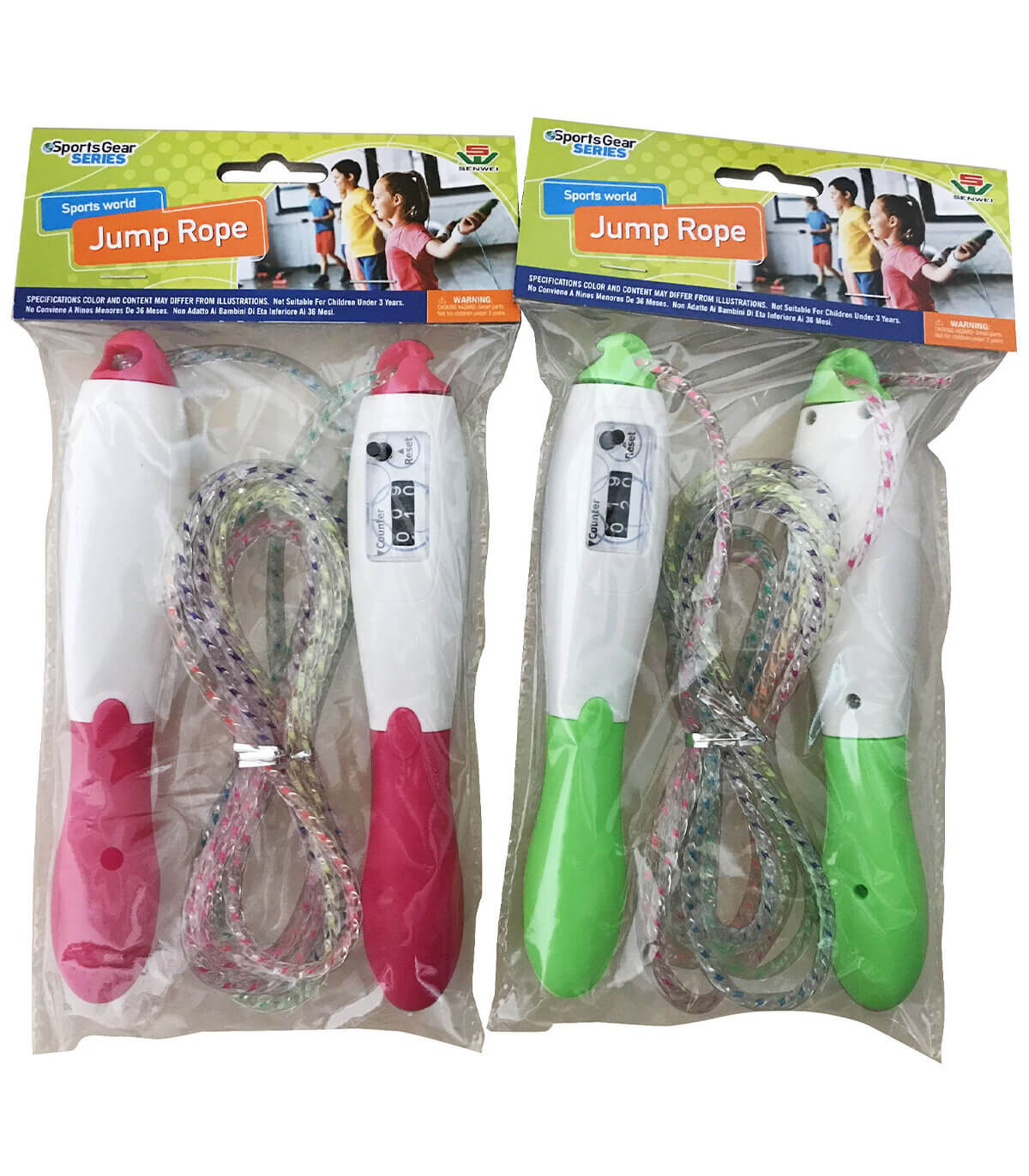 JUMPING ROPE WITH COUNTER - RODS, ROPES AND HOOPS