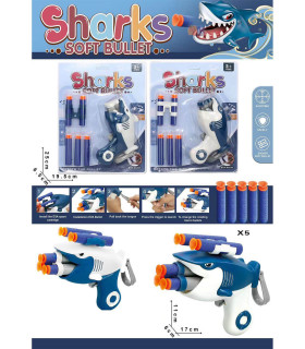 SHARK PISTOL WITH SOFT ARROWS - PISTOLS