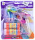 TRANSPARENT GUN FOR SOAP BUBBLES WITH 2 FILLERS - SOAP BUBBLES