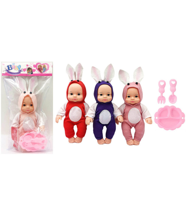 BABY WITH BUNNY EARS AND KITCHEN UTENSILS - BABY