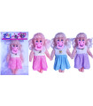 COLORED DOLL WITH SOUNDS AND CLOTHES