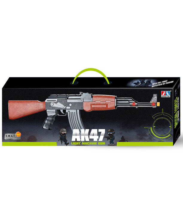 BATTERY POWERED KALASHNIKOV WITH VIBRATION - MACHINES AND RIFLES