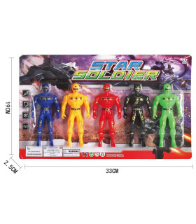 RANGERS FIGURINES 5 PCS - Heroes