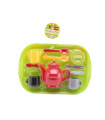 CHILDREN'S TEA SET WITH GREEN TRAY