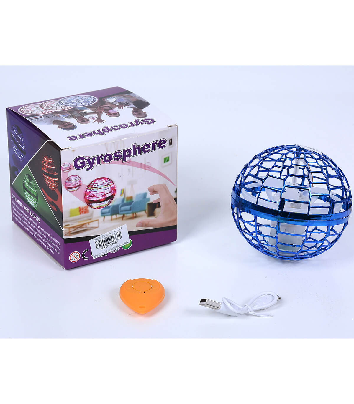 FLYING BALL WITH REMOTE CONTROL AND USB CABLE - BALLS