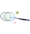 METAL BADMINTON SET IN A MESH BAG
