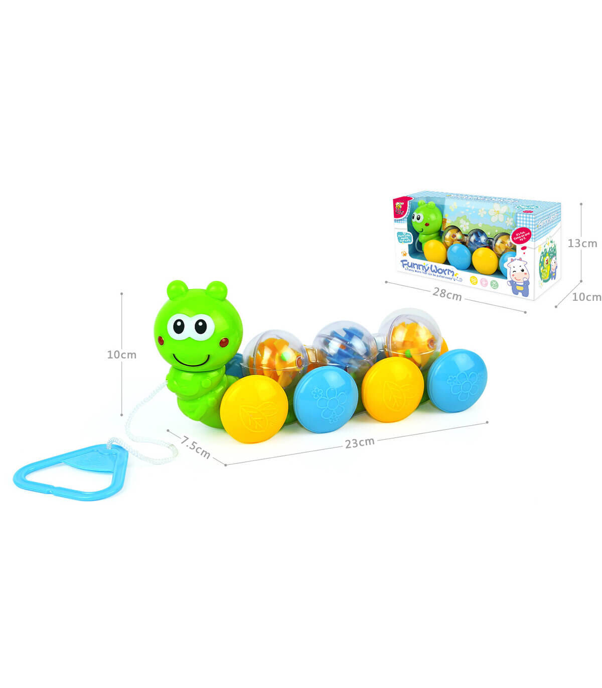 CATERPILLAR ON WHEELS - Rattles and lanterns