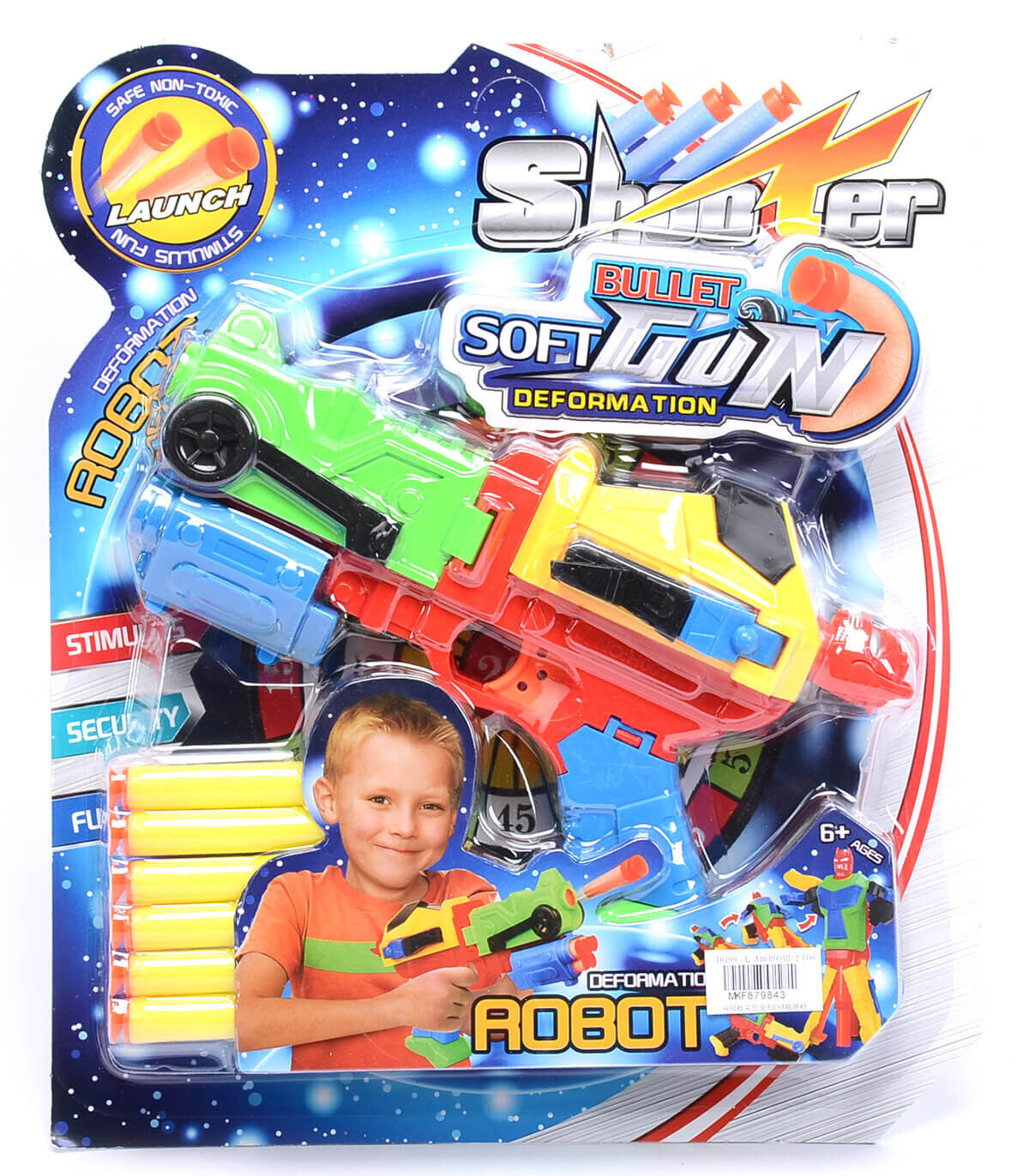 TRANSFORMERS GUN WITH SOFT BULLETS - PISTOLS