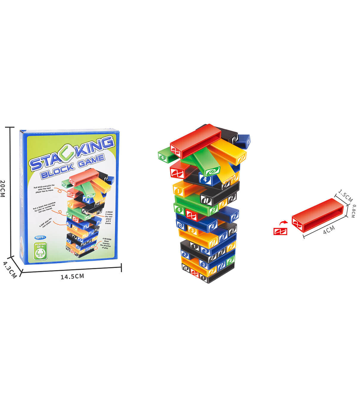 PLASTIC JENGA - BOARD GAMES