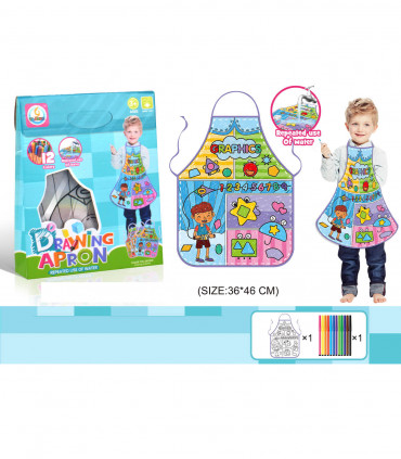 COLORED BOYS APRON - Water coloring books