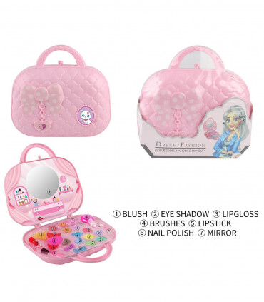 MAKEUP PINK BAG - MAKEUP AND ACCESSORIES FOR DOLLS