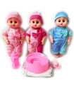 BABY DOLL WITH POTTY AND PAMPERS