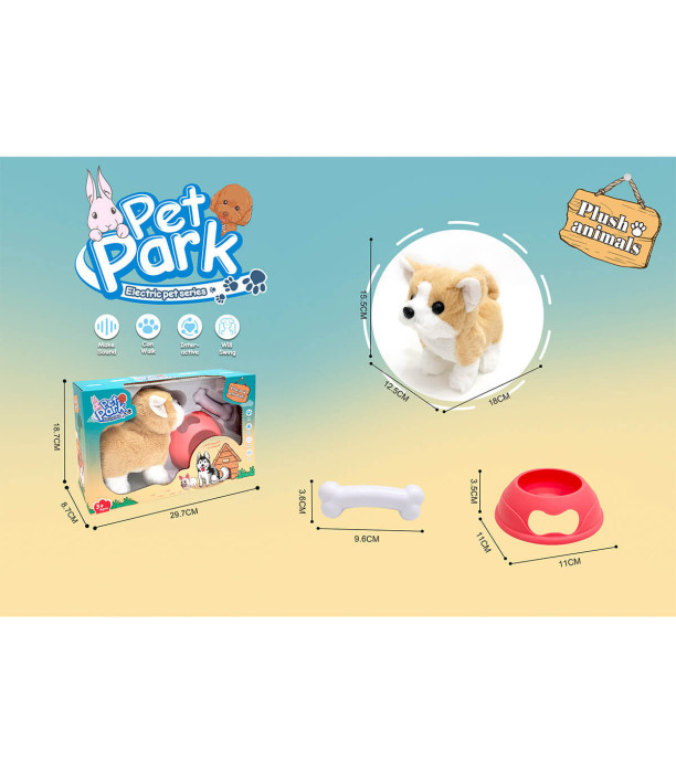 PLUSH WALKING DOG - Small