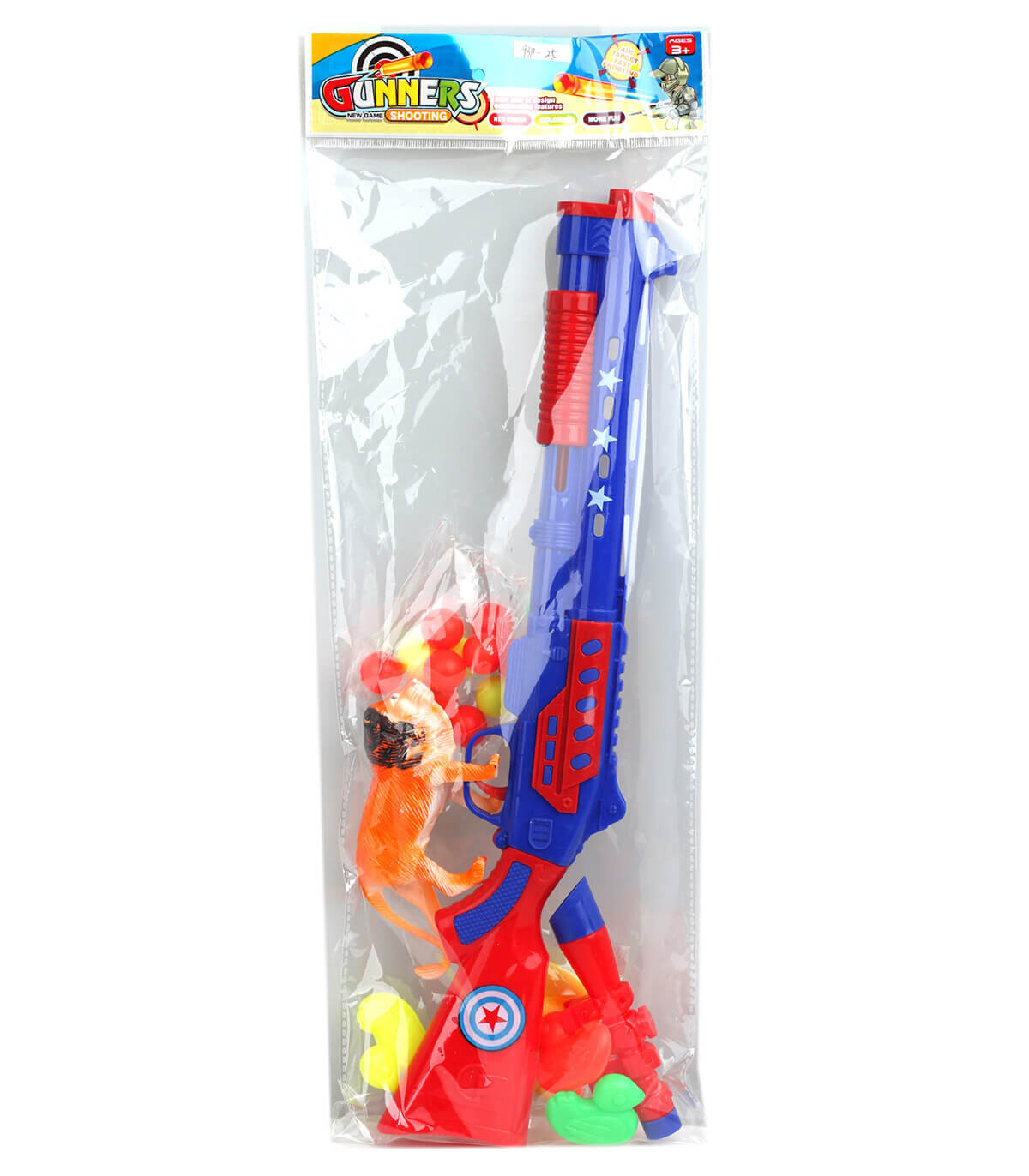 GUN WITH BALLS AND ANIMALS - MACHINES AND RIFLES