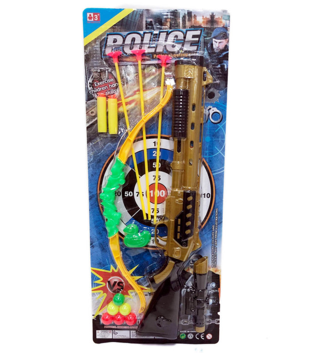 GUN, BOW AND ARROWS - MACHINES AND RIFLES