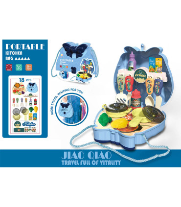 KITCHEN SET IN BLUE BAG - KITCHENS, SERVICES AND FOOD