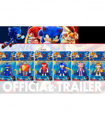 SONIC FIGURINE 14 CM IN BLISTER 6 TYPES - Heroes