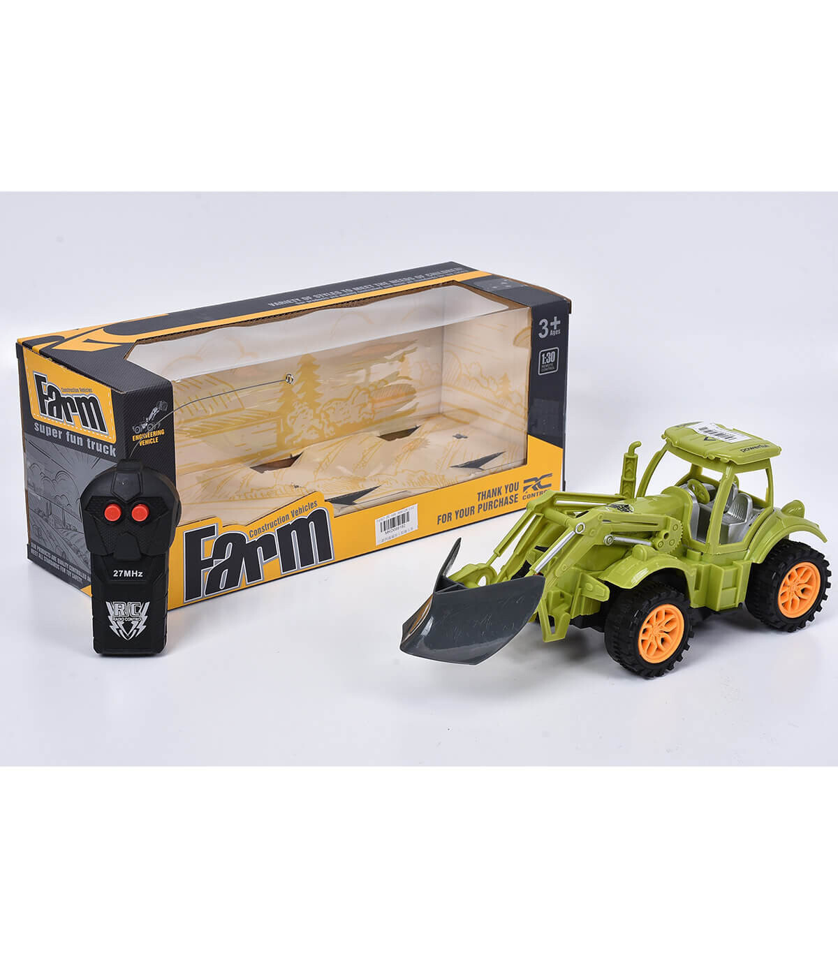 TRACTOR WITH FRONT LOADER RADIO CONTROL - Radio control with remote control