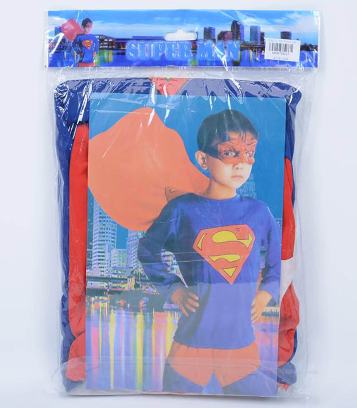 SUPERHERO BLUE AND RED COSTUME - PARTY COSTUMES, MASKS AND WANDS