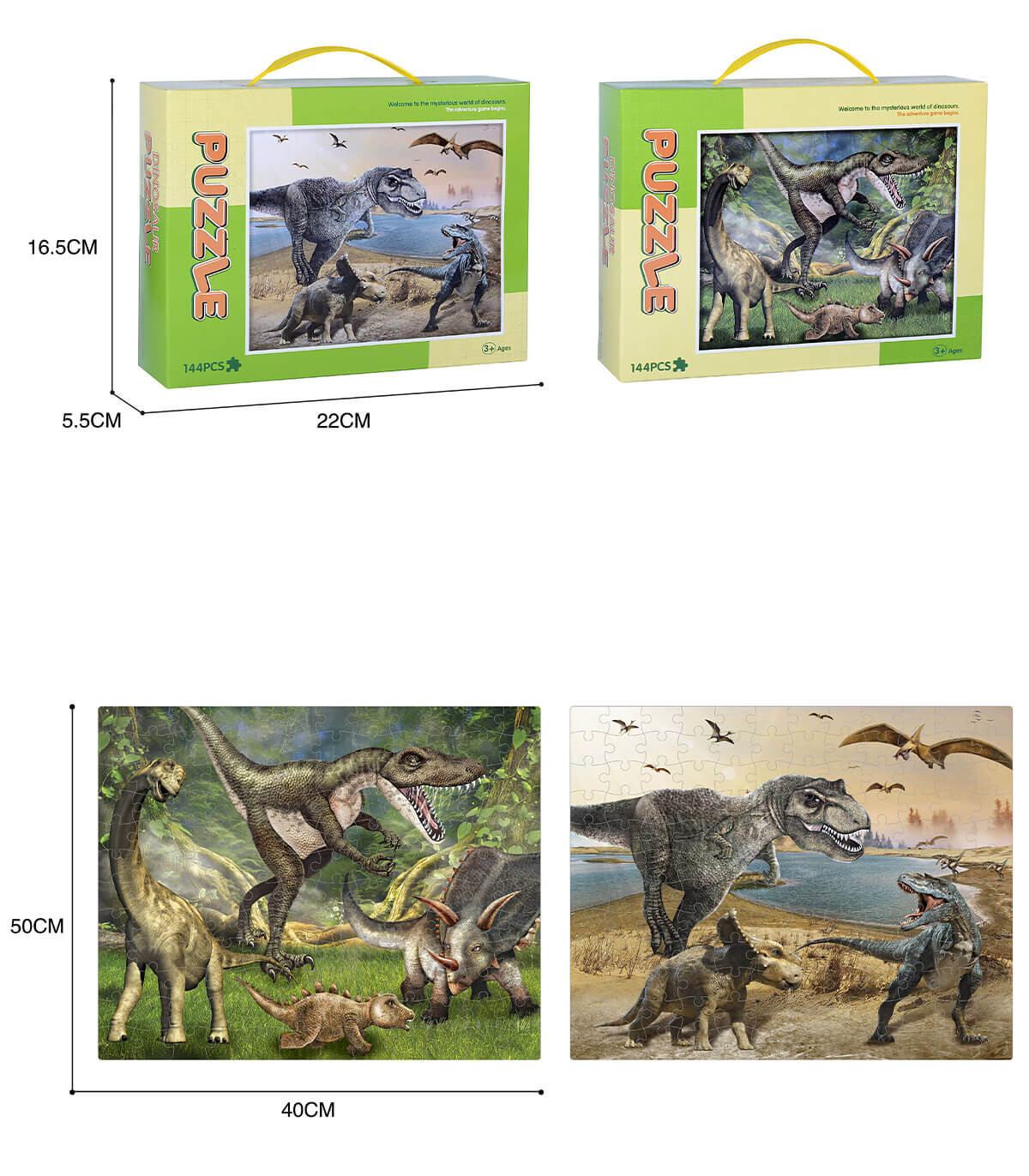 DINOSAUR PUZZLE 144 PIECES - PUZZLES AND CUBES