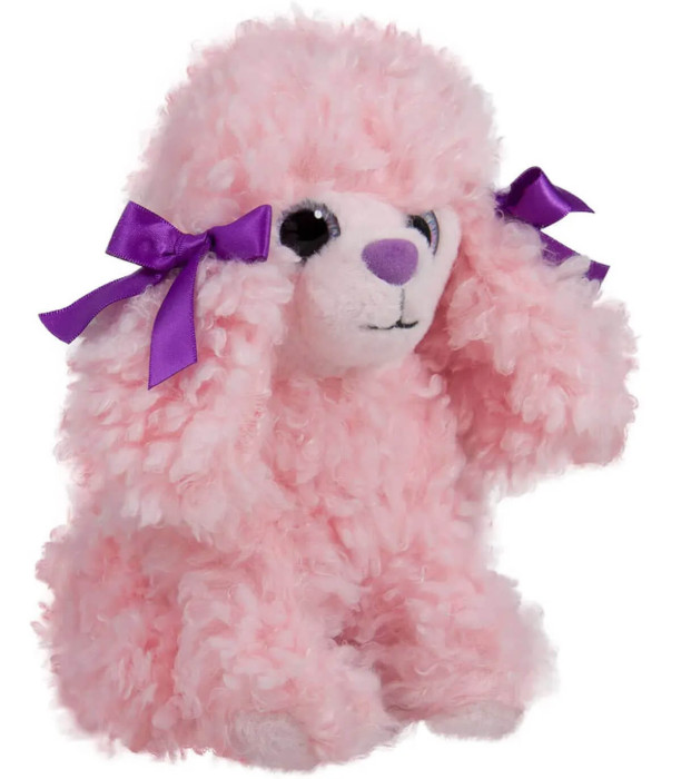 PLUSH MINI POODLE DOG 2 COLORS 20 CM - Small