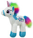 PLUSH UNICORN WITH COLORED MANE SMALL 24 CM - Small