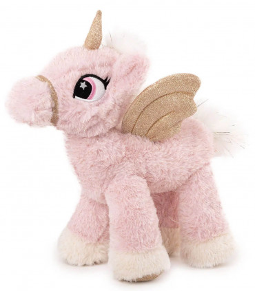 PLUSH UNICORN WITH GOLDEN HORN AND WINGS 35 CM - Medium