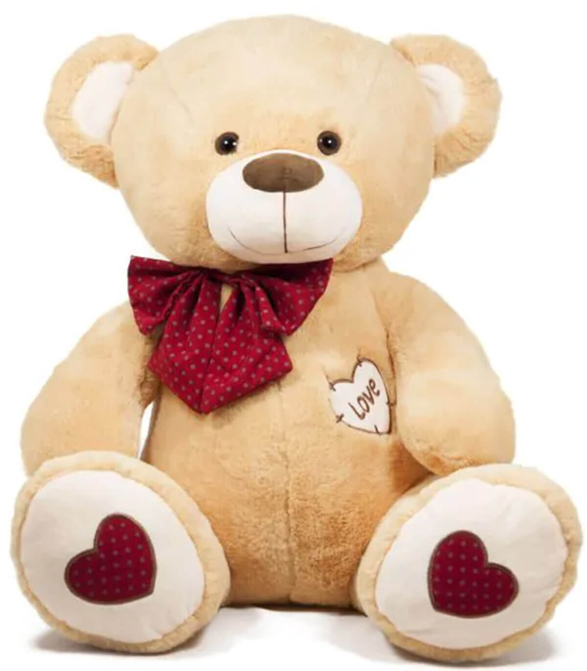 TEDDY BEAR WITH RIBBON 60 CM - Big