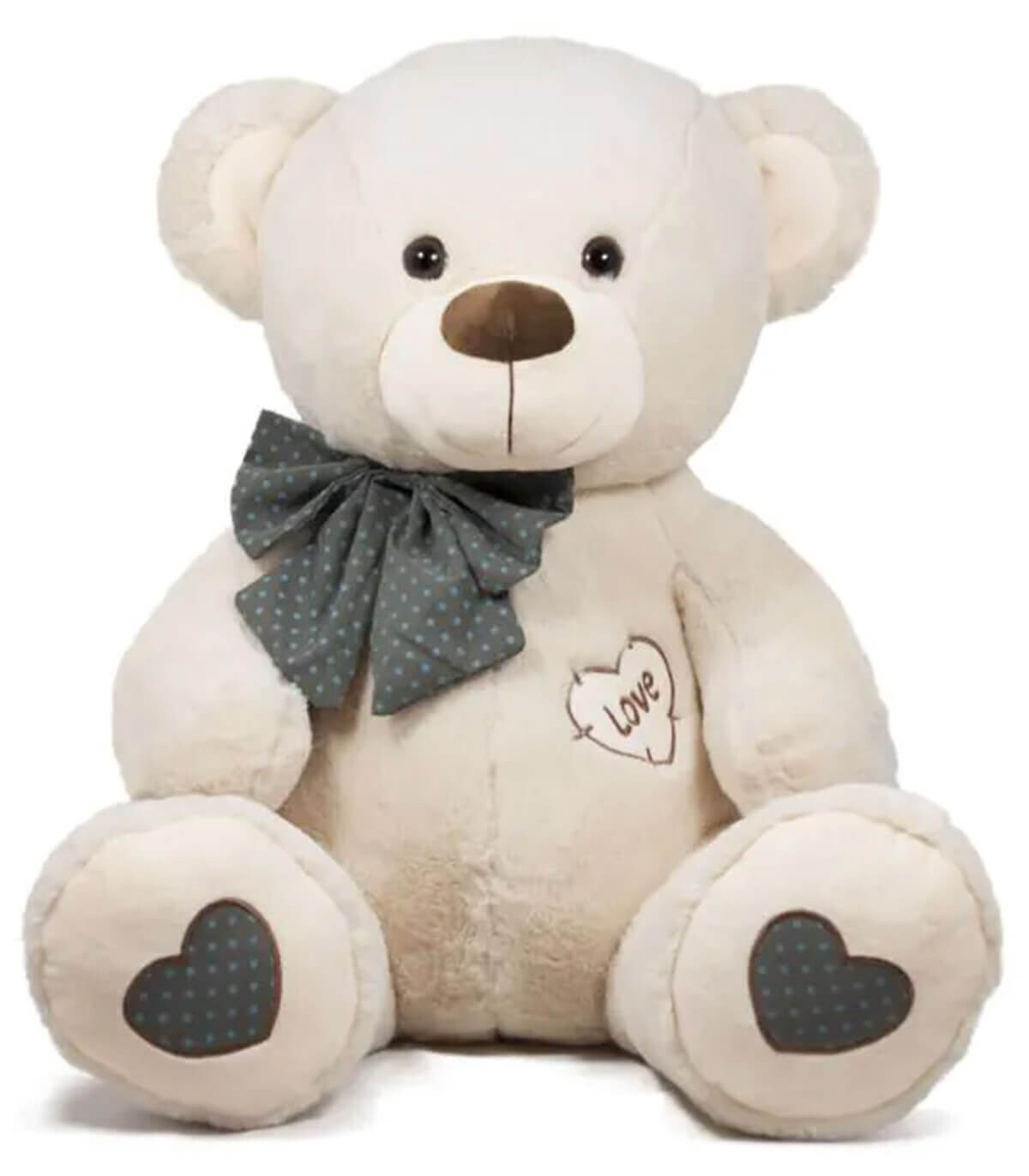 TEDDY BEAR WITH RIBBON 60 CM - Big