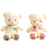 TEDDY BEAR WITH EMBROIDERED HEARTS 2 COLORS 32 CM - Medium