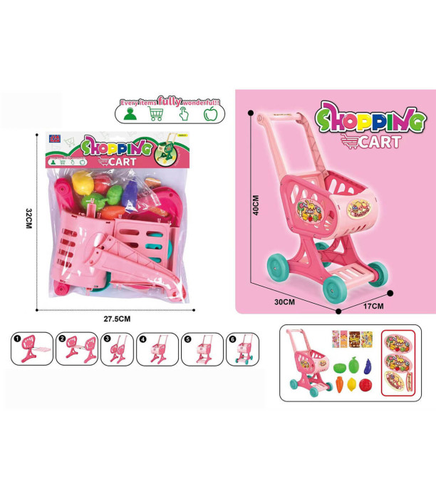 SHOPPING CART WITH VEGETABLES - KITCHENS, SERVICES AND FOOD