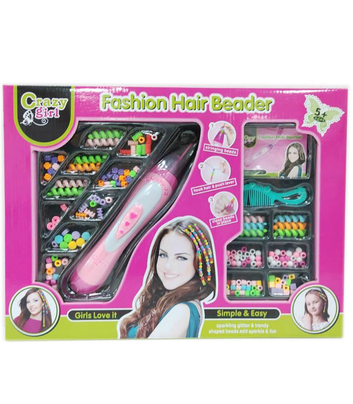 HAIR SET WITH MACHINE AND BEADS - HAIRDRESSING AND BEAUTY KITS