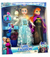 2 FROZEN DOLLS WITH DRESSES AND OLAF IN BOX - DOLLS AND MERMAIDS