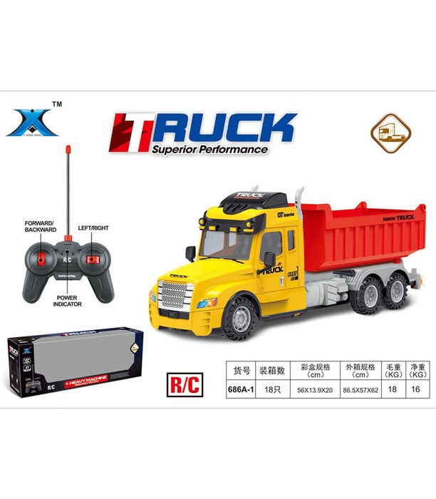 DUMPER RADIO CONTROL 4 DIRECTIONS - Radio control with remote control